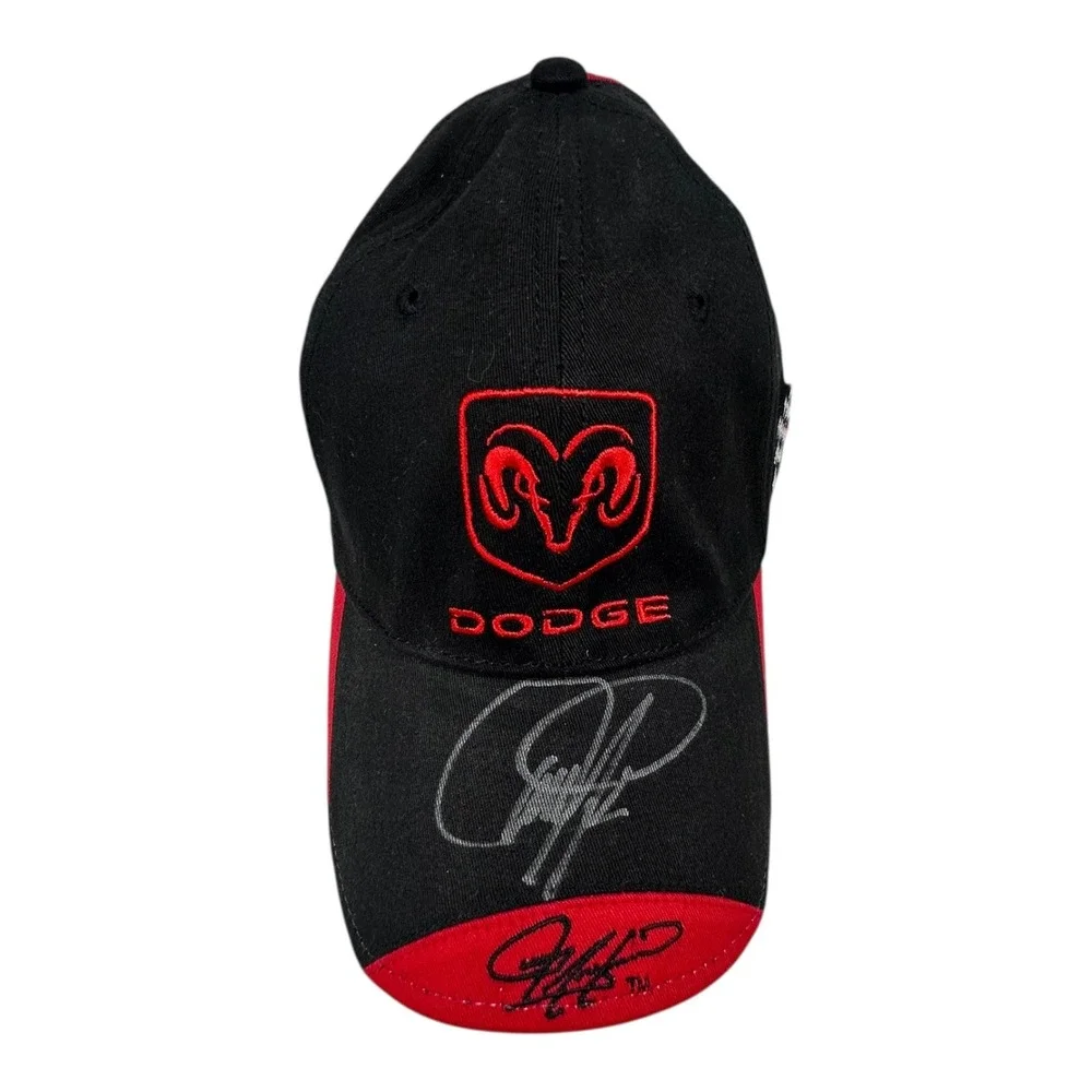Chase Authentics Bill Mayfield Dodge Racing Hat‎ Cap NASCAR Signed